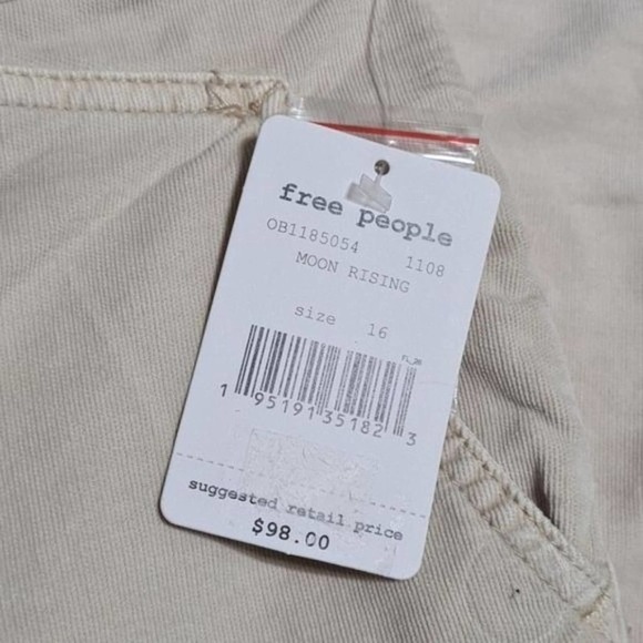 Free People Corduroy Moon Rising Pants Size 16 NWT - Picture 3 of 8